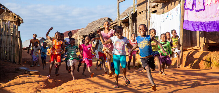 Kinderen in Madagaskar 